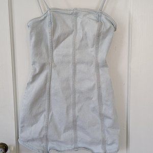 Light wash denim minidress Zara small/medium